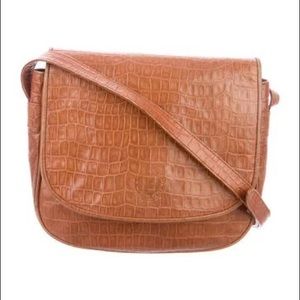 Fendi Vintage Embossed Crocodile crossbody bag